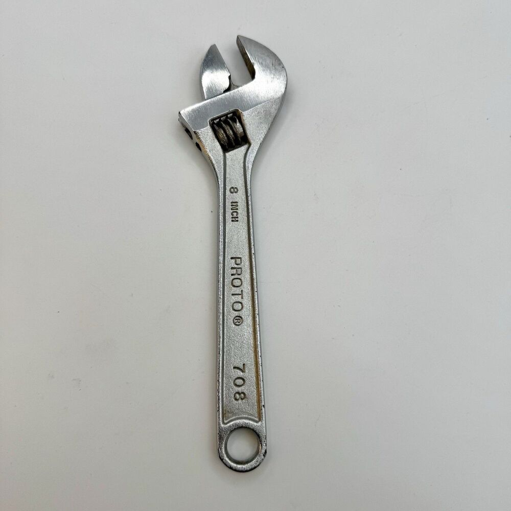 Proto 708 Adjustable Wrench 8 Inch 200mm USA Made Professional VGUC